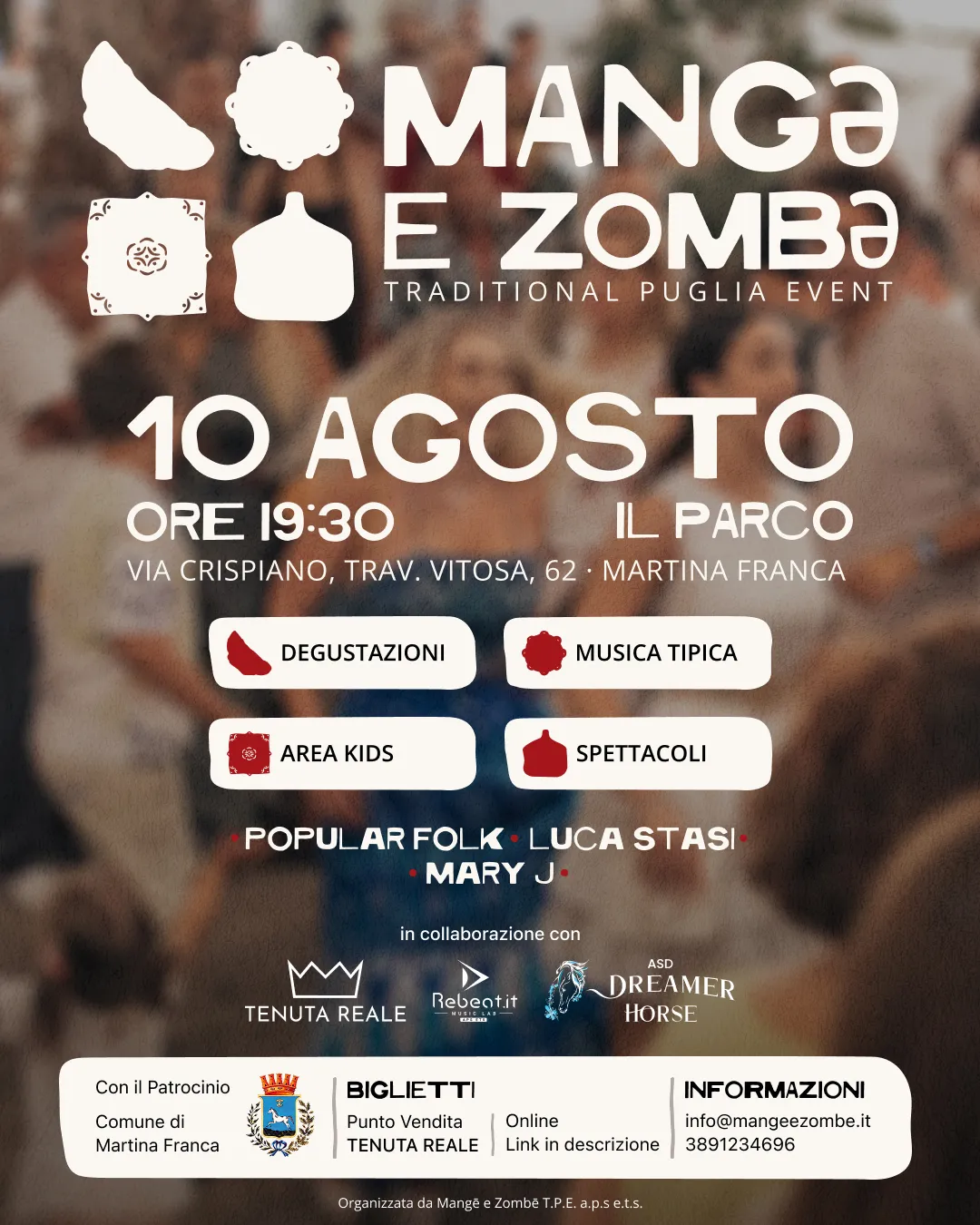 locandina Mangə e Zombə 2026 martina franca evento puglia 10 agosto Martina Franca